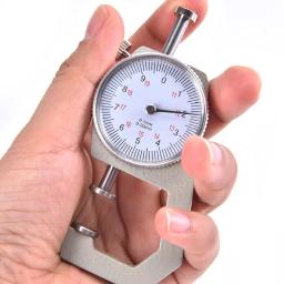Medidor de espessura de papel com mostrador, ferramenta para medição, para flide couro, 0 a 10mm, 0 a 20mm, novo - Image 2