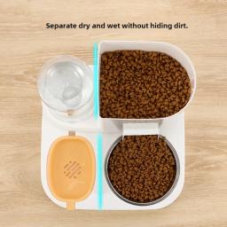 Alimentação automática dispensador de água para cães e gatos, tigela integrada Pet máquina de alimentação, à prova de umidade - Image 3