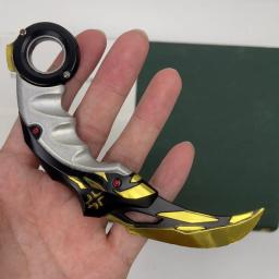 Brinquedos Periféricos do Jogo Valorant de 15 cm (5,9 polegadas), Modelo de Arma Champions 2021 Karambit, Metal de Liga de Zinco, Não Afiado, à Prova de Ferrugem - Image 3