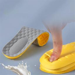 4D Calçados Esportivos Palmilhas, Super Macio, Palmilha para Pés, Cestas de Absorção de Choque, Suporte do Arco, Inserções Ortopédicas - Image 2