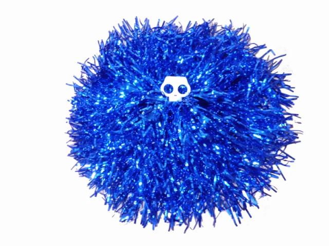 Pompons Metálicos para Cheerleading - Acessório Ideal para Esportes e Danças, 50g, 1 Unidade