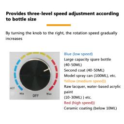KJ020 Misturador de Pintura Elétrica, Mini Desktop, Modelo Manual Colorindo Ferramenta Especial, Velocidade Ajustável Vortex Mixer, DIY Model Making Tool - Image 5