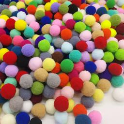 Pompom sortido 8/10/15/20/25/30mm, bolas macias e fofas, pompons mistos para artesanato diy, decoração de casamento, brinquedo infantil, suprimentos de costura - Image 4