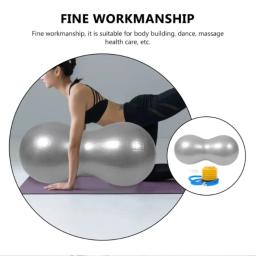 Bola de yoga à prova de explosão espessada material de pvc antiderrapante bola de amendoim anti-explosão com bomba inflável pilates bola de yoga - Image 5