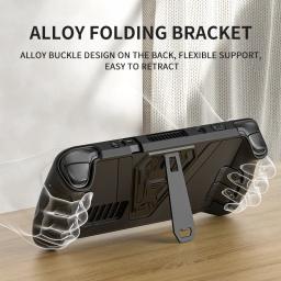 Estojo protetor à prova de choque para Steam Deck, Tampa TPU com Kickstand, Filme temperado com Rocker Caps - Image 5