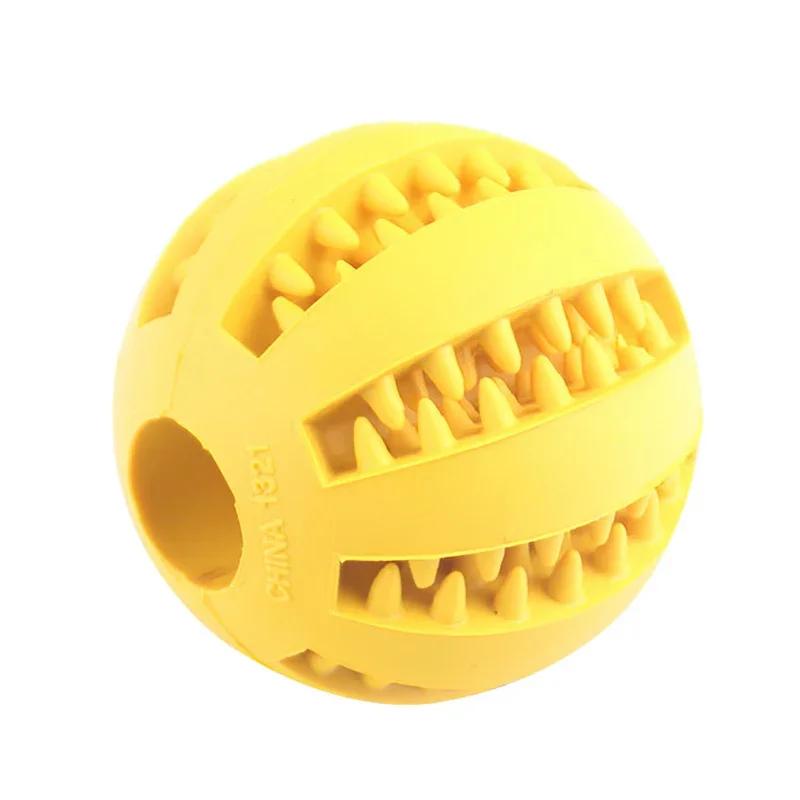 Dog Ball Toys para cães pequenos Interactive Elasticity Puppy Chew Toy Tooth Cleaning Borracha Food Ball Toy Pet Stuff Acessórios - Image 1