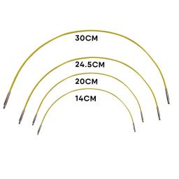 Agulhas de suéter de bambu, ferramenta de tricô circular intercambiável removível, ganchos de agulha de crochê, fio de tecelagem, artesanato de tricô - Image 4