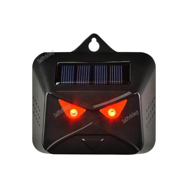 Repelente Solar de Animais com Laser LED Vermelho e Luz Estroboscópica - Eficaz e Impermeável para Uso ao Ar Livre