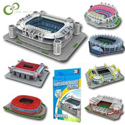 Campo De Futebol Em miniatura 3D DIY Puzzle, Estádios Mundialmente Famosos Modelos, Jogo De Futebol, Brinquedos Periféricos, Fãs Presentes De Aniversário, DDJ - Image 1