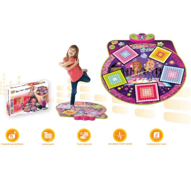 Tapete de Dança Luminoso Infantil Educacional Musical Eletrônico