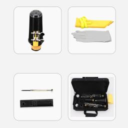 Bb Clarinete 17 Chaves Flat High Woodwind Instrumento Tubo de baquelite Chaves niquelado Com Strap Cloth Case Acessório Set Presente - Image 6