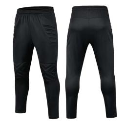 Crianças adultos homens calças de treinamento de futebol calças de futebol americano goleiro esporte goleiro joelheira esponja proteger - Image 2
