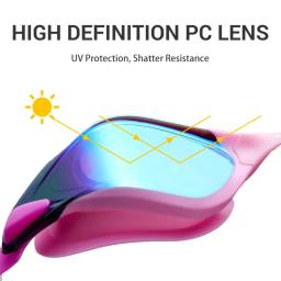 Professional Small Frame competição natação óculos para homens e mulheres, óculos de esportes aquáticos, ajustável corrida óculos, Clearance Sale - Image 3