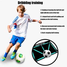 Tapete de treinamento de futebol antiderrapante dobrável, Dribble Training Mat, Floor Playing Acessórios para crianças e adultos - Image 5