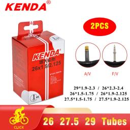 Tubo interno de bicicleta kenda, 2 peças, mtb, pneus de bicicleta 26 27.5 29 polegadas 1.5/1.75 1.9/2.125 2.3/2.4 av fv, tubo interno de borracha butílica para ciclismo - Image 1