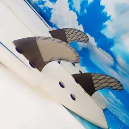 BiLong FCS Fins Tri Fin A Set, Baratas de prancha, Quillas tamanho G7, Fibra de Vidro Surf Fin, Núcleo de Desempenho com Carbono M Tamanho Wakeboard - Image 4