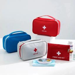 Portátil Medicina Bag, Kit de Primeiros Socorros, Kits de Emergência Médica, Organizador, Oxford Pano, Armazenamento Pílula, Ao ar livre, Household - Image 1