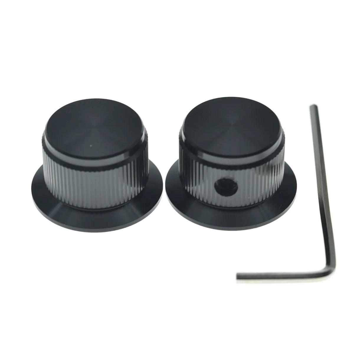 KAISH-Metal potenciômetro botões, Pot botões, Universal Top Hat botões, Volume Tone Control botão para baixo de guitarra e AMPS, 1/4 in, 6,35 milímetros, 2PCs - Image 1