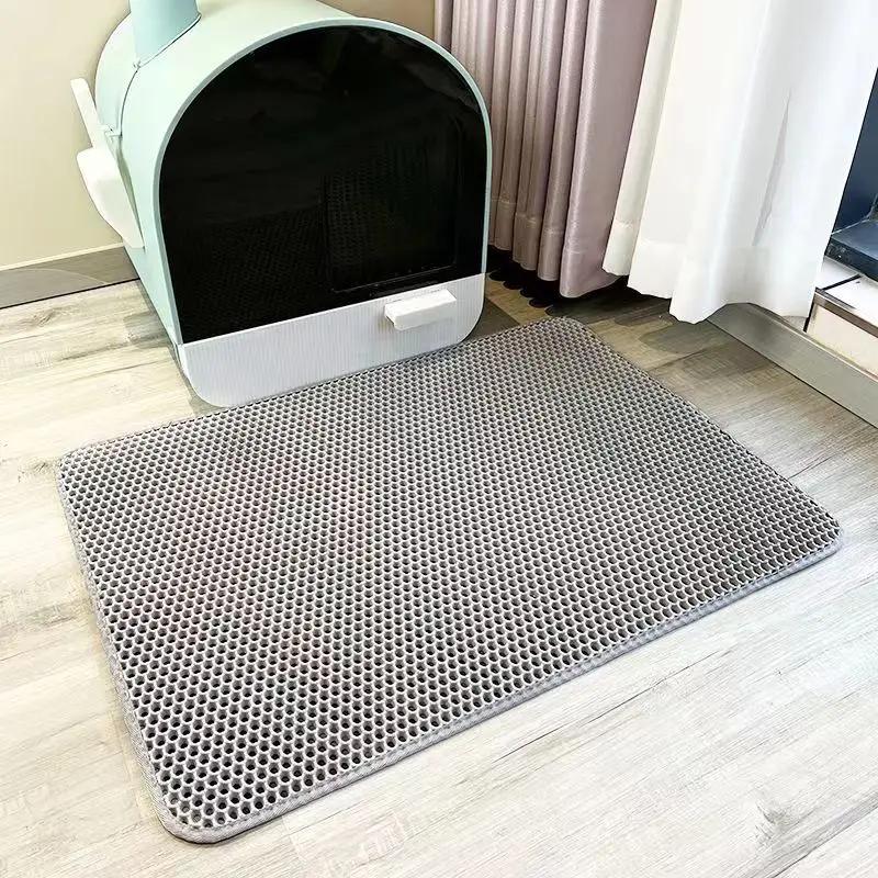 EVA-Double Layer Cat Litter Pad, impermeável, antiderrapante, filtro de areia, gatinho, cão, lavável, fácil limpeza, acessórios para animais - Image 1