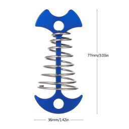 Primavera Fishbone Deck Pegs com Mosquetão, Estacas De Barraca, Âncora De Toldo, Fivela De Corda De Vento, Pregos Fixos, Ganchos De Acampamento, 5 10Pcs - Image 6