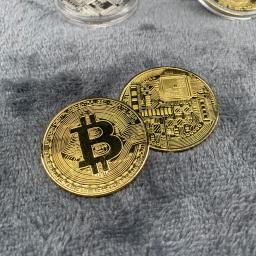 Moeda Virtual Medalha Moedas Comemorativas, Artesanato de Metal, Presentes de Negócios, Bitcoin, 1Pc, 2Pcs, 5Pcs - Image 6