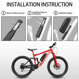 Bateria do Li-íon do lítio para a bicicleta elétrica, chaleira de Ebike, Mountain bike elétrico, 36V, 48V, 13 Ah, 24Ah - Image 2