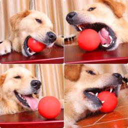 Bola Bouncy de borracha macia para mastigar, Indestructible Dog Chew Toy, durável Dog Ball, treinamento resistente, melhorar a saúde mental, 3 tamanhos - Image 3