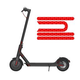Adesivos reflexivos para Mijia Pro, refletor de segurança, peças de ciclismo, E-Scooter, decoração do carro, PVC, 4pcs - Image 2