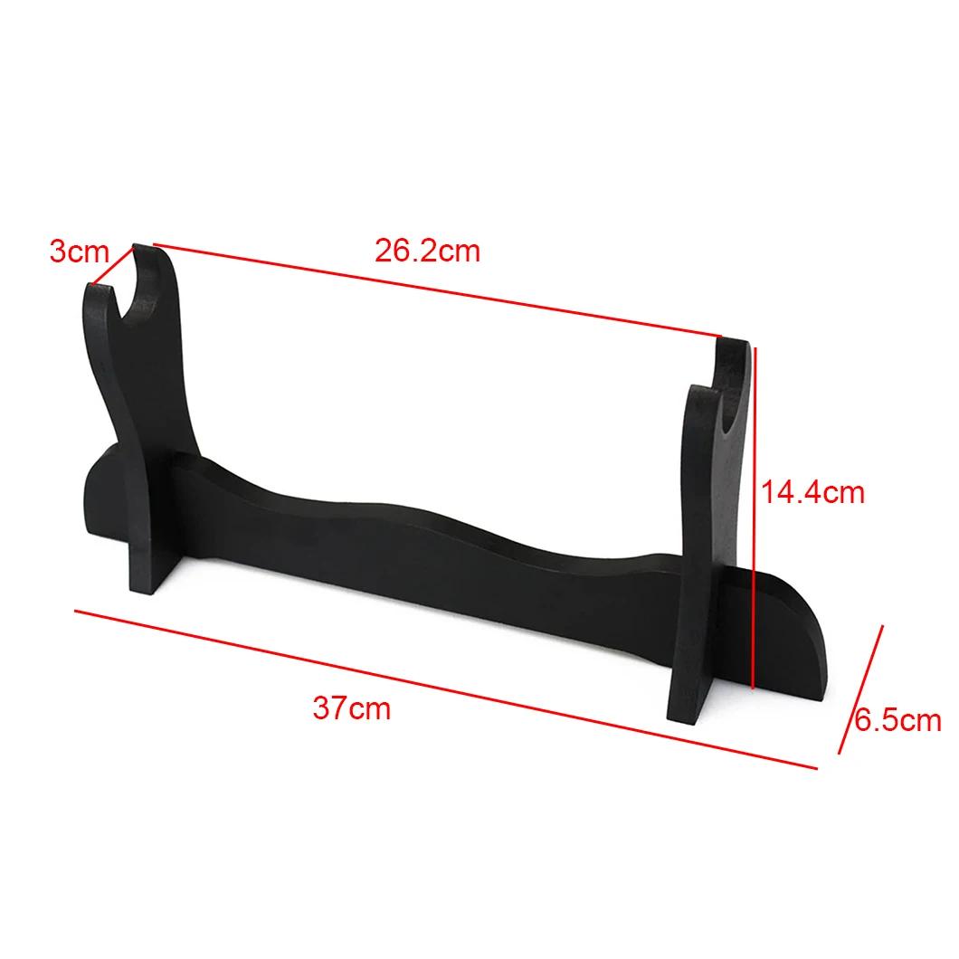 Grande espada expositor titular 1/2 camada de madeira samurai espada desktop rack exibição para katana wakizashi tanto varinha organizador - Image 1