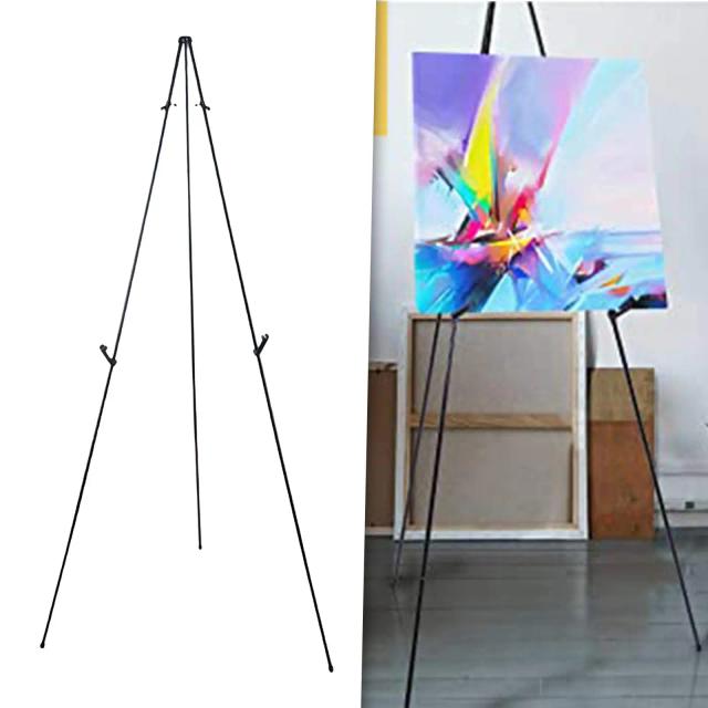 Cavalete de Pintura em Aço Dobrável com Tripé Ajustável e Saco para Artesanato ao Ar Livre
