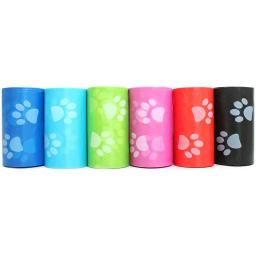 Saco de cocô de limpeza ao ar livre para animais de estimação, suprimentos para cães, Recarga o saco de lixo, limpo, 15 sacos/rolo, 120 rolos - Image 2