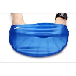 Touca de Natação Impermeável Para Homens E Mulheres, Multi-Cor Opcional, Alta Elasticidade, Silicone Macio, Conforto De Cabelo Longo, H642 - Image 3