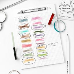 Conjunto de fita adesiva Washi, fita colorida PET translucence Washi, fita artesanal decorativa fina fina fina, 5 rolos/pacote - Image 3