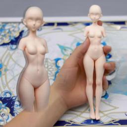 Girl Body Silicone Mold, DIY para fazer Ultra Light Polymer Clay, Cartoon Character, Proporção correta, Modeling - Image 1