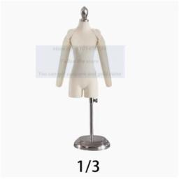 Plástico Feminino Manequim Corpo De Costura Para Roupas, Busto Vestido Com Tecido De Algodão, Pernas Para Calças, Busto Can Pin E168, 1/2 - Image 4