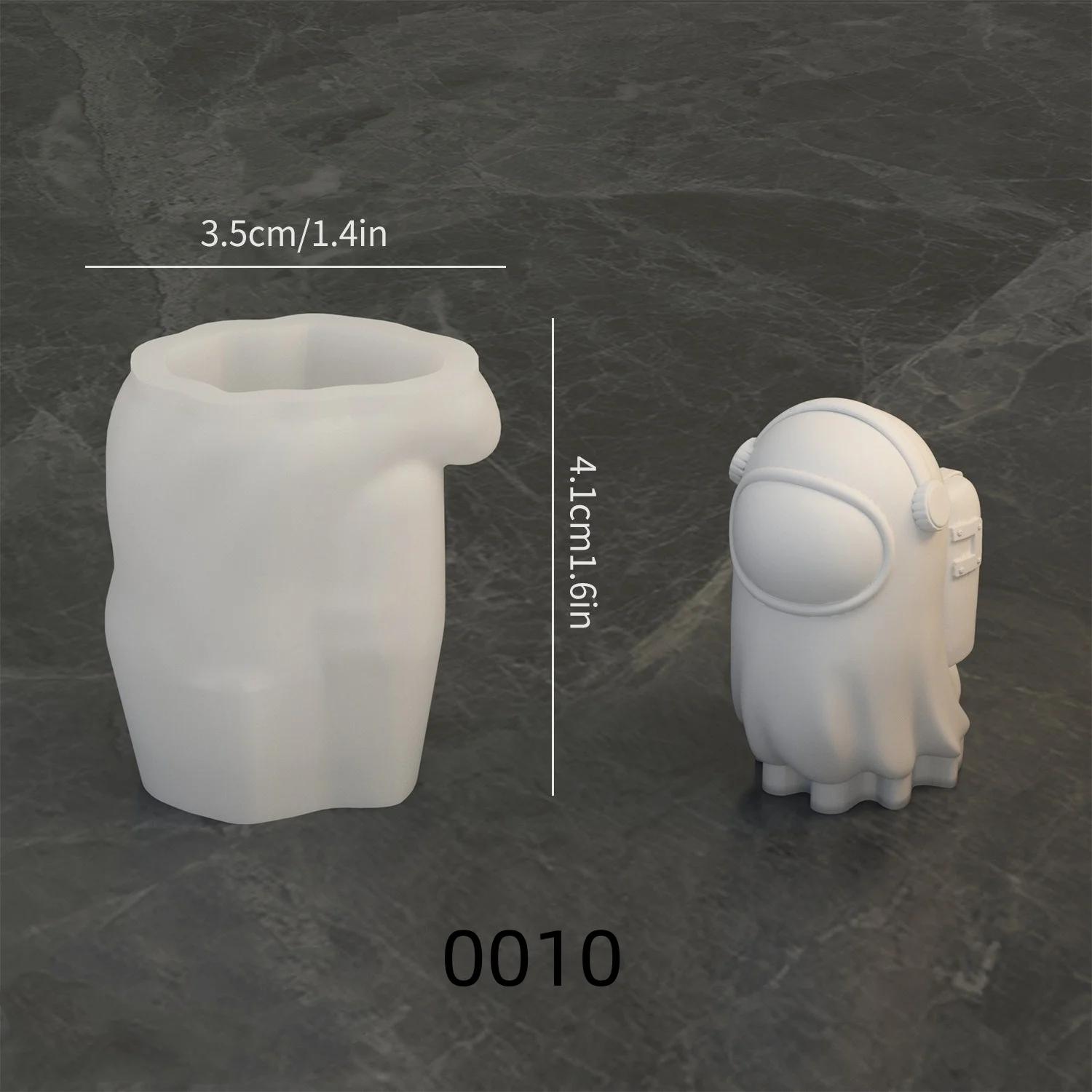 DIY Lunar Astronaut Silicone Mold, Cartoon Astronaut, Aromaterapia, Pingente De Gesso, Molde De Resina, Artesanato Doméstico, Decoração Armazenamento - Image 1