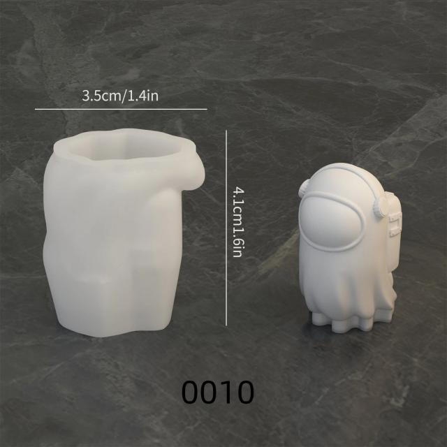 Molde de Silicone de Astronauta Lunar para DIY: Artesanato em Resina, Decorativos e Aromaterapia