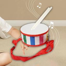 Conjunto de tambor de cintura mão olho coordenação presente aniversário tambor instrumento 2 baquetas educacional sensorial crianças tambor conjunto mão tambor - Image 2