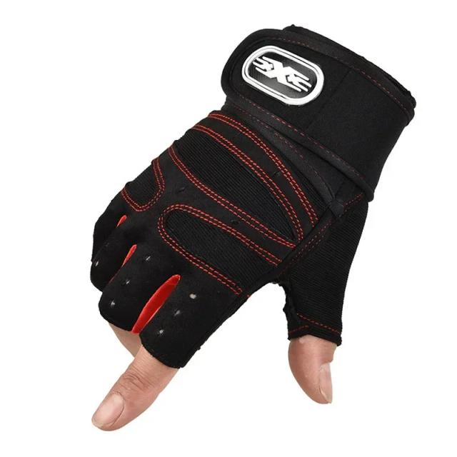 Luvas de Ginástica Fitness para Levantamento de Peso - Proteção e Conforto para Homens e Mulheres em Treinamento Esportivo e Ciclismo