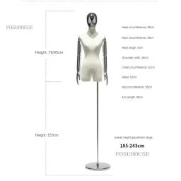 Manequim De Costura Para Loja De Roupas, Braços De Cabeça De Galvanoplastia, Suportes Modelo Feminino, Suportes De Exibição De Manequim - Image 6