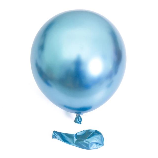 Balões Metálicos Coloridos para Festas: Azul, Vermelho, Rosa, Ouro e Prata - Ideais para Aniversários, Baby Showers e Casamentos em Pacotes de 10, 20 e 30 Peças