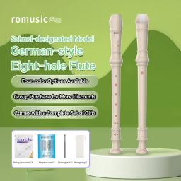 Gravador soprano para crianças iniciantes, estilo alemão C instrumento chave, 3 peças ABS com haste de limpeza, gráfico de dedos - Image 1