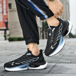 Sapatos esportivos masculinos unissex tênis de atletismo de alta qualidade tênis de corrida anti-deslizamento leve caminhada calçado de corrida 2024 novo - Image 5