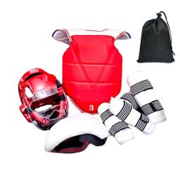 Equipamento de Proteção De Taekwondo Engrenagem De Treinamento De Combate Espessado, Uniformes De Karatê De Luta De Boxe, Luvas De Karatê De Judô Gi - Image 1