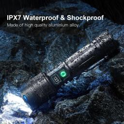 Poderoso 1000000   Lanterna led de alto lúmen, super brilhante, recarregável, portátil, ultra potência, usb c, uso de emergência ao ar livre - Image 6