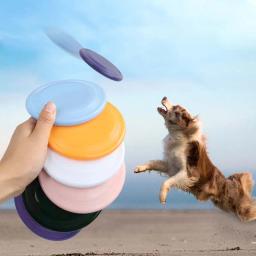 Brinquedos flutuantes de água para Pet Dog, Silicone Game Frisbee, Discos voadores, Brinquedos interativos de treinamento, Pet Shop - Image 1