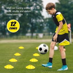 Kit De Treinamento De Agilidade De Velocidade, Escada De Futebol, 12-Rung Com 12 Cones E 4 Stakes, Equipamento De Treinamento De Futebol - Image 5