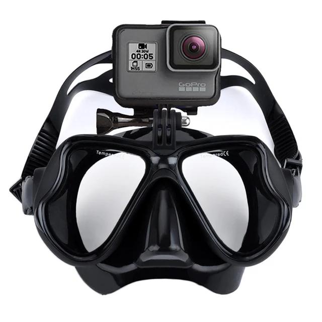 Máscara subaquática profissional titular da câmera, óculos de mergulho, câmera snorkel, gopro mount, equipamento de natação - Image 1