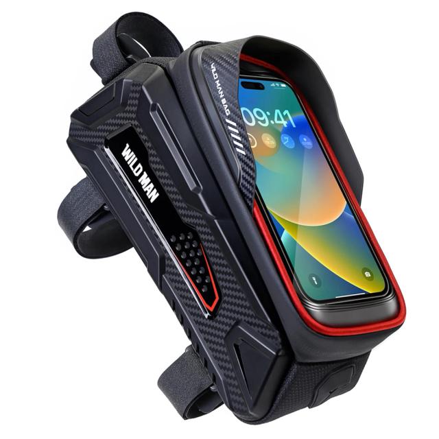 Bolsa para Bicicleta SELVAGEM com Compartimento para Telefone, Tela Touch e Impermeabilidade, Ideal para Ciclismo com Acesso a Fones de Ouvido
