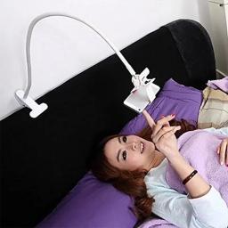 Suporte de telefone móvel flexível portátil, preguiçoso Bed Desktop Bracket, Smartphones Desk Mount, Suporte Base de Suporte, 360 Clip, 70cm - Image 2